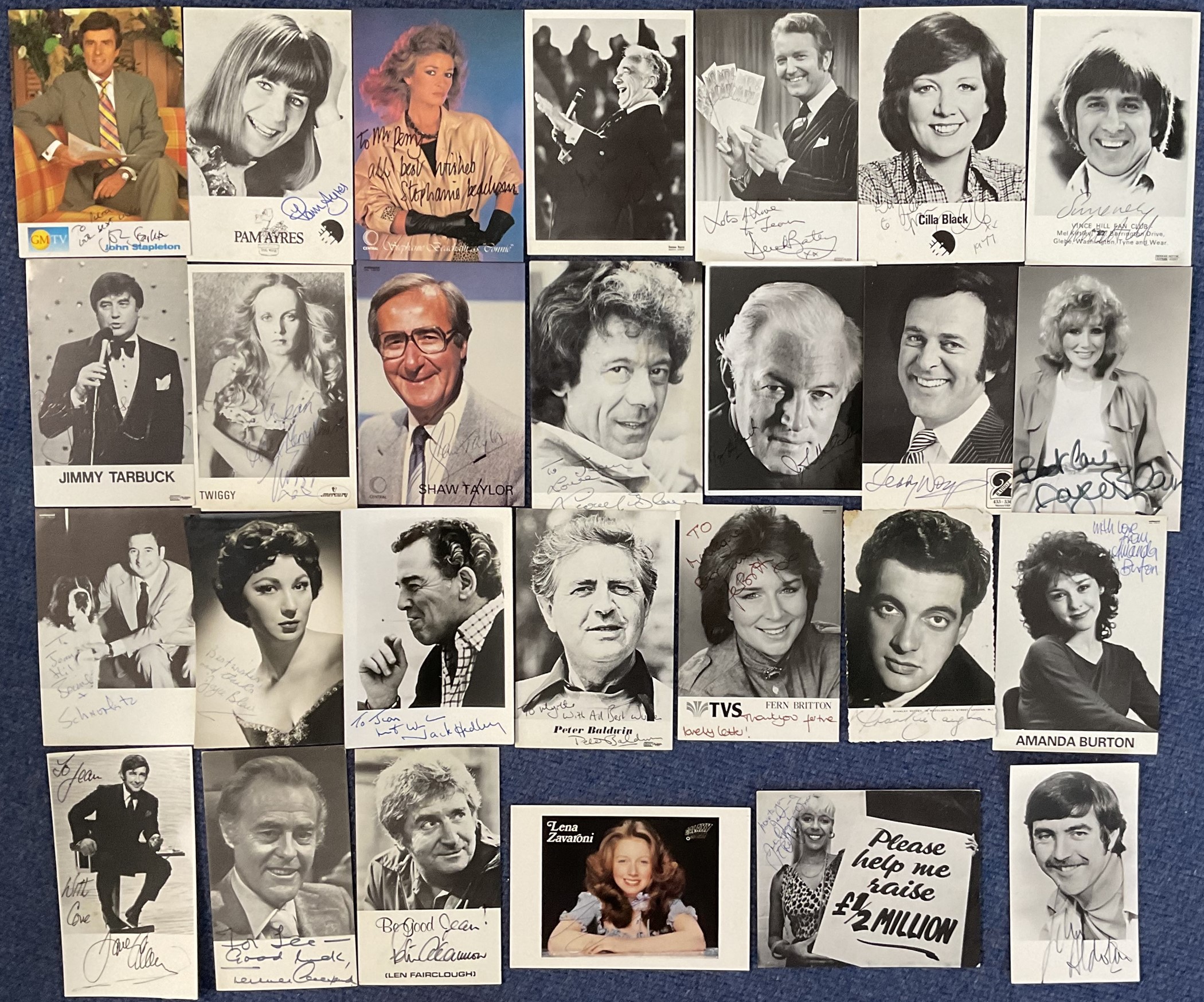 TV and Film Collection of 29 Signed Assorted Sizes and Colours Photos. Signatures include John