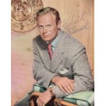 Richard Widmark signed 8x6½ colour magazine photograph from the late 50's/early 60'sAll autographs