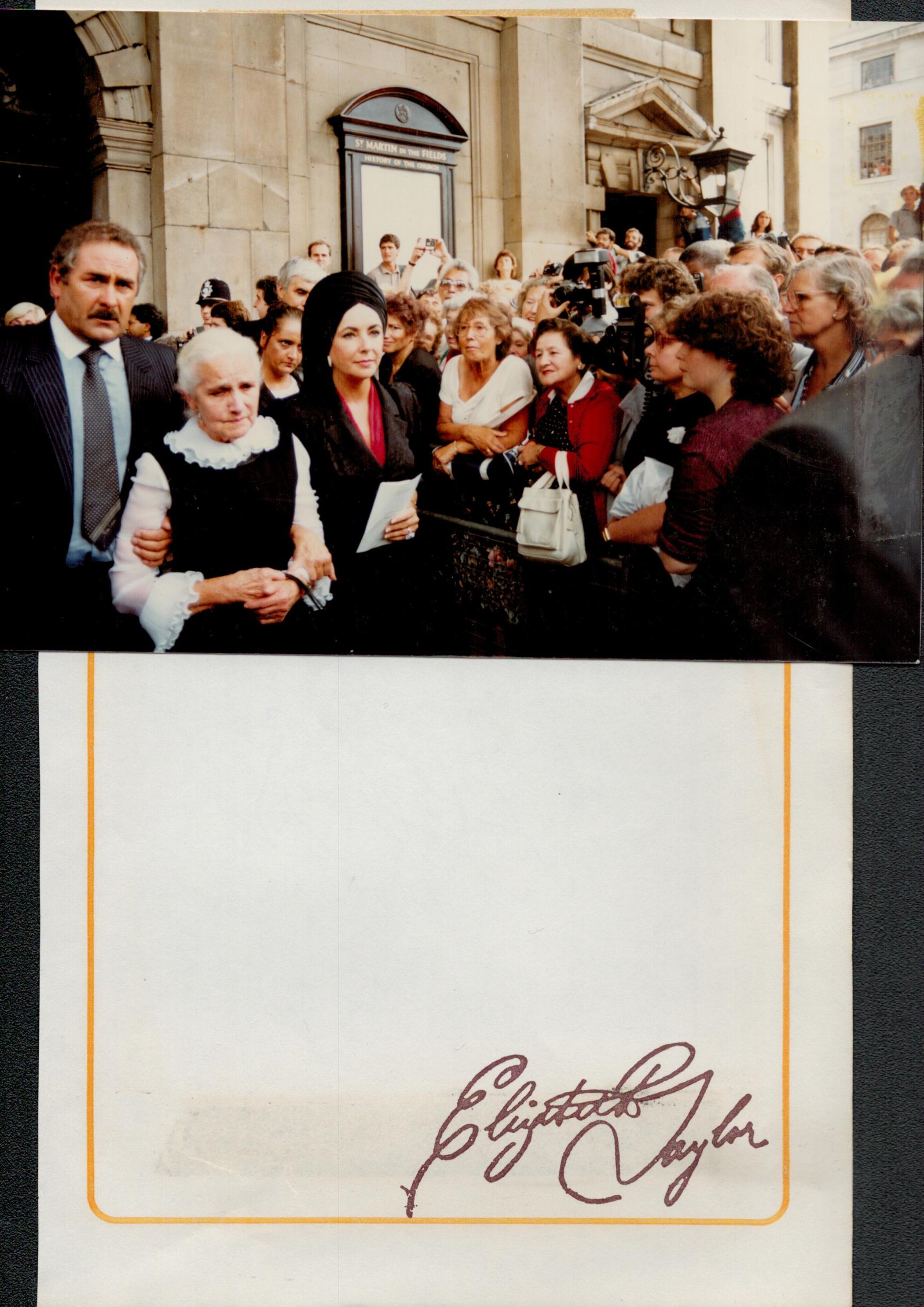 June Allyson signed 8x5 album page accompanied by a detached candid colour photograph taken at the