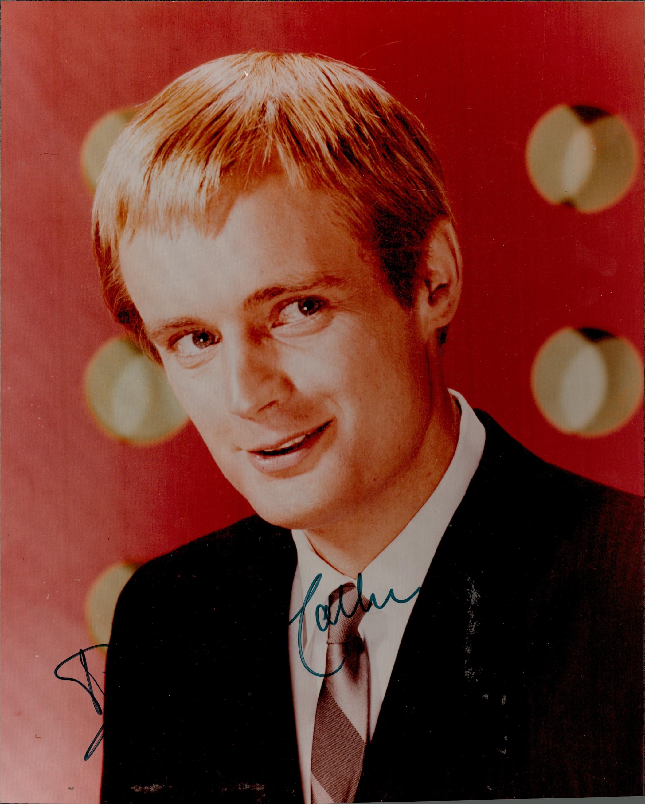 David McCallum signed 10x8 colour photograph in character as Illya Kuryakin from the TV series '