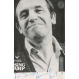 Leonard Rossiter vintage signed black and white promotional postcard in character as Rigsby from the