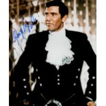 George Lazenby signed 10x8 colour photograph in character as James Bond from the film On Her