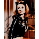 Julie Newmar signed 10x8 colour photograph in character as CatwomanAll autographs come with a