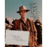 David Carradine signed 10x8 colour photograph in character as Kwai Chang Caine from the TV series '
