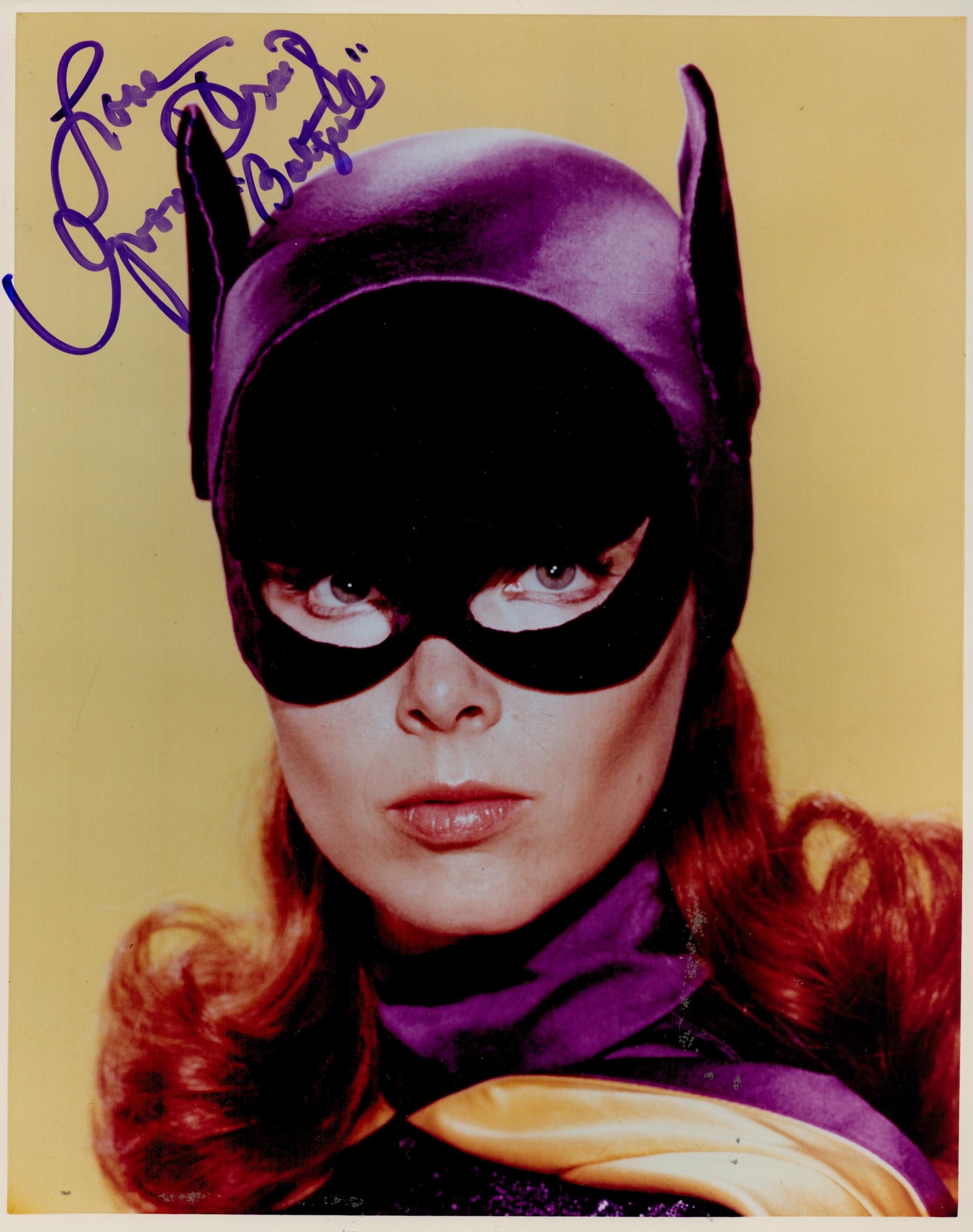 Yvonne Craig signed 10x8 colour photograph in character as BatgirlAll autographs come with a