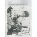 Lynn Hamilton signed 10x8 inches Rockford Files black and white promo photo inscribed peace and