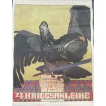 German WWI Poster, Zeichnet 4 Kriegsanleihe (Subscribe to the 4th War Loan), Artist-H. L., Printer-
