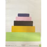 Martin Creed Work NO. 1273 London 2012 Olympic Games Poster. Foxing on top left corner and bottom