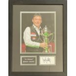 Snooker Jimmy Whirlwind White 18x14 mounted and framed signature piece includes signed album page