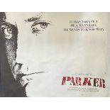 Parker 30X38IN movie poster. Small wear and tear around edges and one small hole. ROLLED. Good