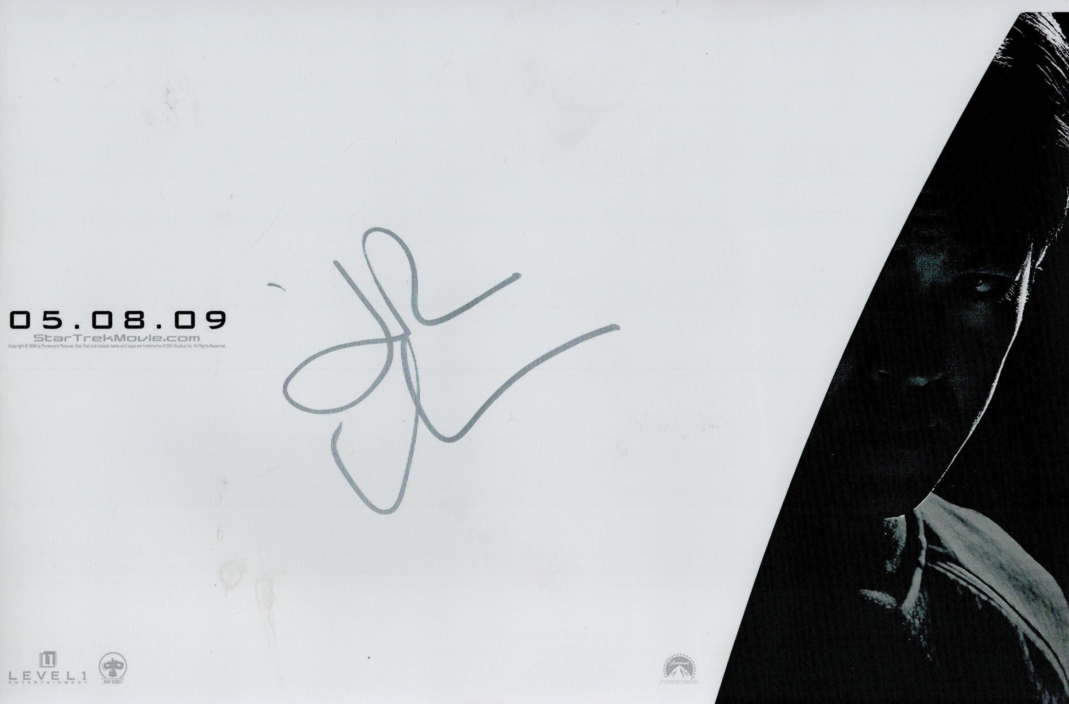 John Cho Signed Black and White Photo American Actor-05. 08. 09 Star Trek Approx. Size 12 x 8 IN.