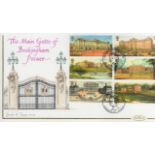 Hand Painted Benham 2014 Buckingham Palace FDC, signed and painted by the artist Jennifer M