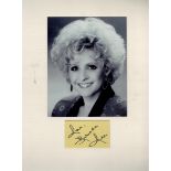 Brenda Lee 16x12 overall mounted signature piece includes signed alum page and a fantastic black and