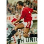 Football Clayton Blackmore signed Manchester United 12x8 colour photo. Good condition. All