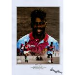 Tony Daley signed 16x12 colour print. Daley (born 18 October 1967) is an English former
