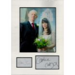 Martin Clunes and Caroline Catz 16x12 overall Doc Martin mounted signature piece includes two