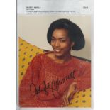 Angela Bassett signed 10x8 inches colour photo signed in black ink across image. Angela Evelyn