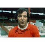 Football David Sadler signed Manchester United vintage colour photo. Good condition. All autographed