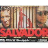 Salvador 30x38 movie poster. Good Condition. ROLLED. Good condition. All autographed items come with