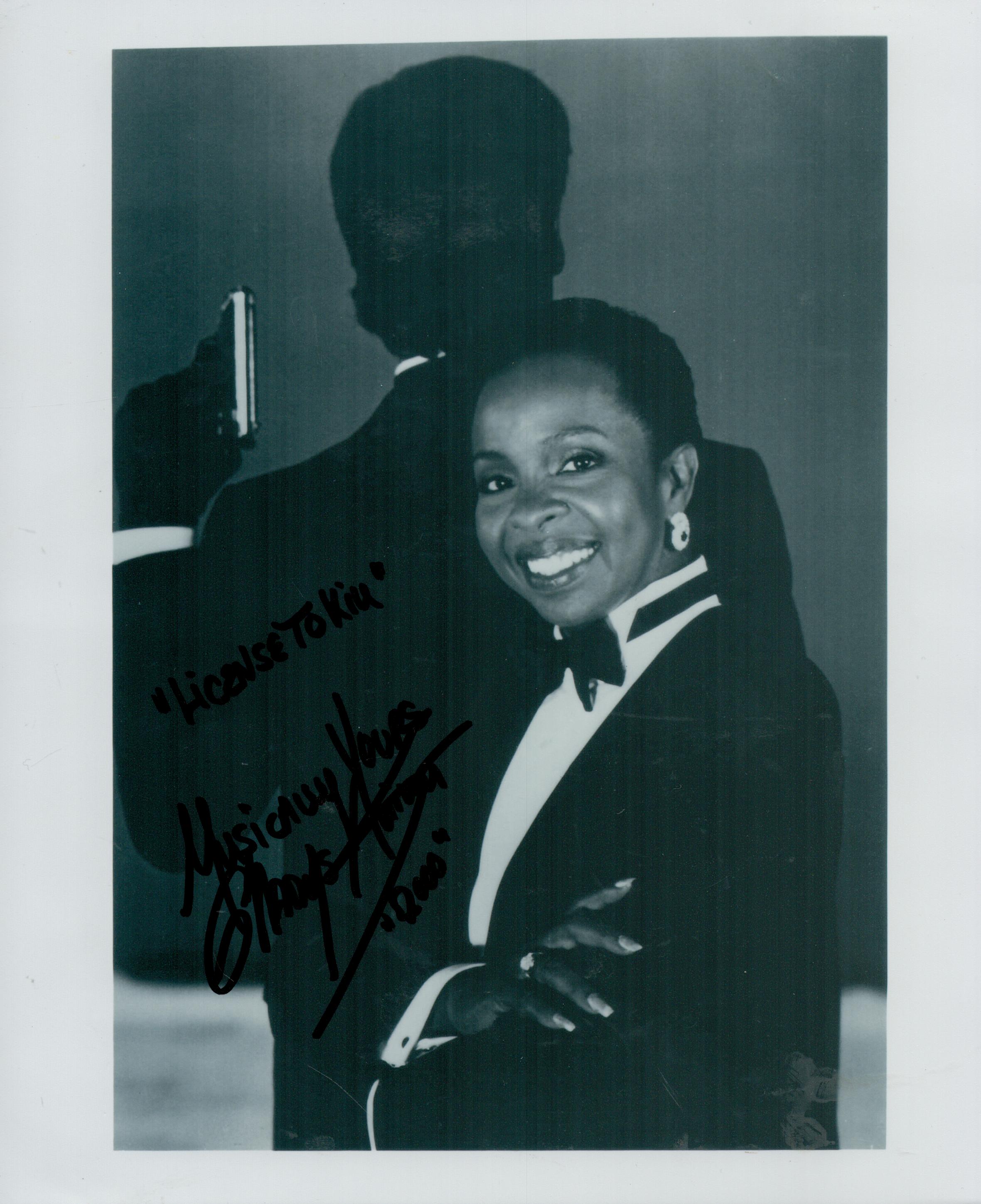 Gladys Knight signed 10x8 black and white photo. Good condition. All autographed items come with a