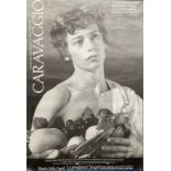 Caravaggio movie poster. ROLLED. Good Condition. 38x60IN. Good condition. All autographed items come
