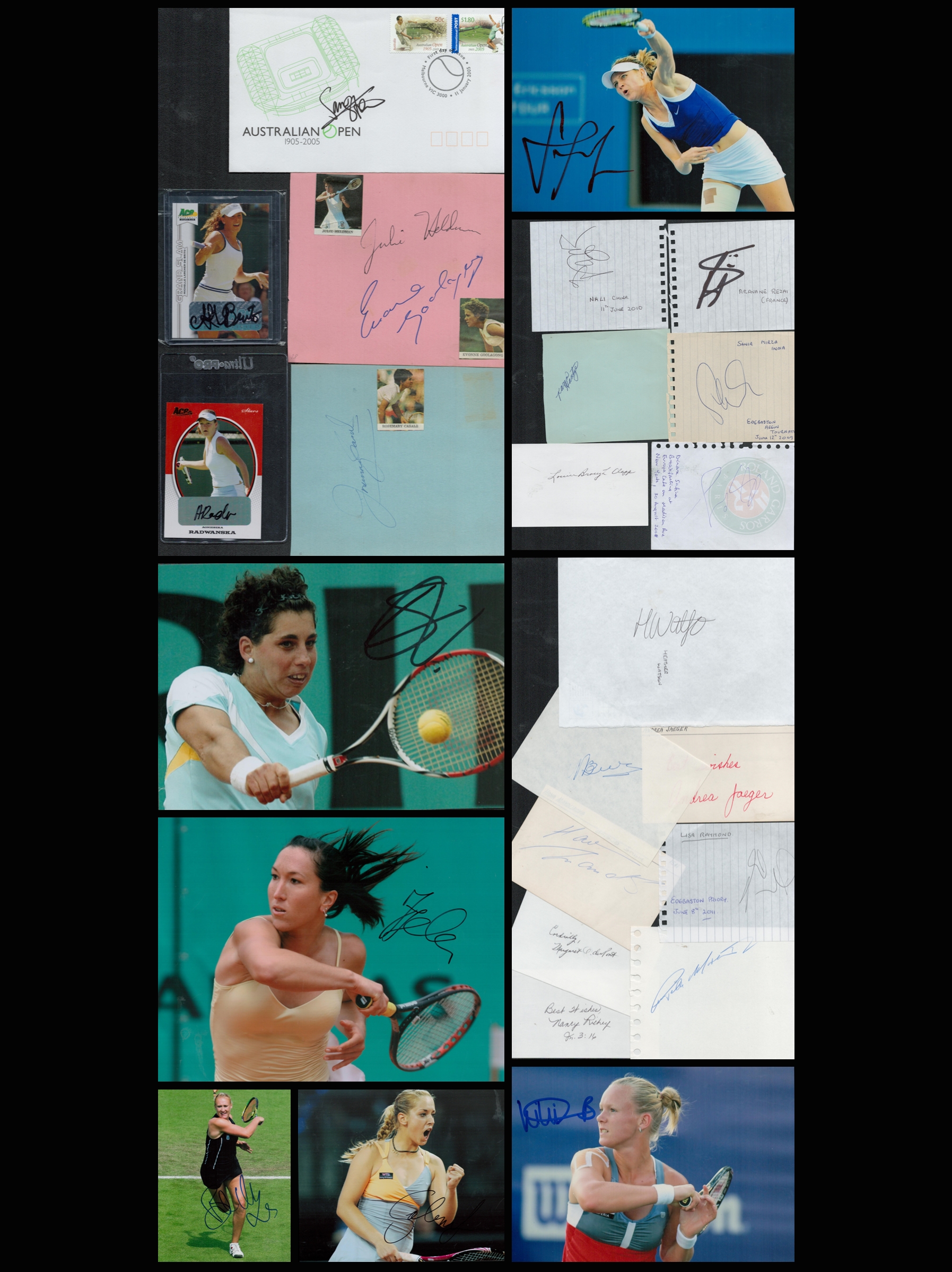 Tennis Collection of 28 Autographs From Past To Present on Various Items. Signatures include Heather - Image 3 of 3