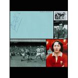 Rugby Union Welsh Wizards collection 4 superb signatures assorted photos and album pages from Gareth