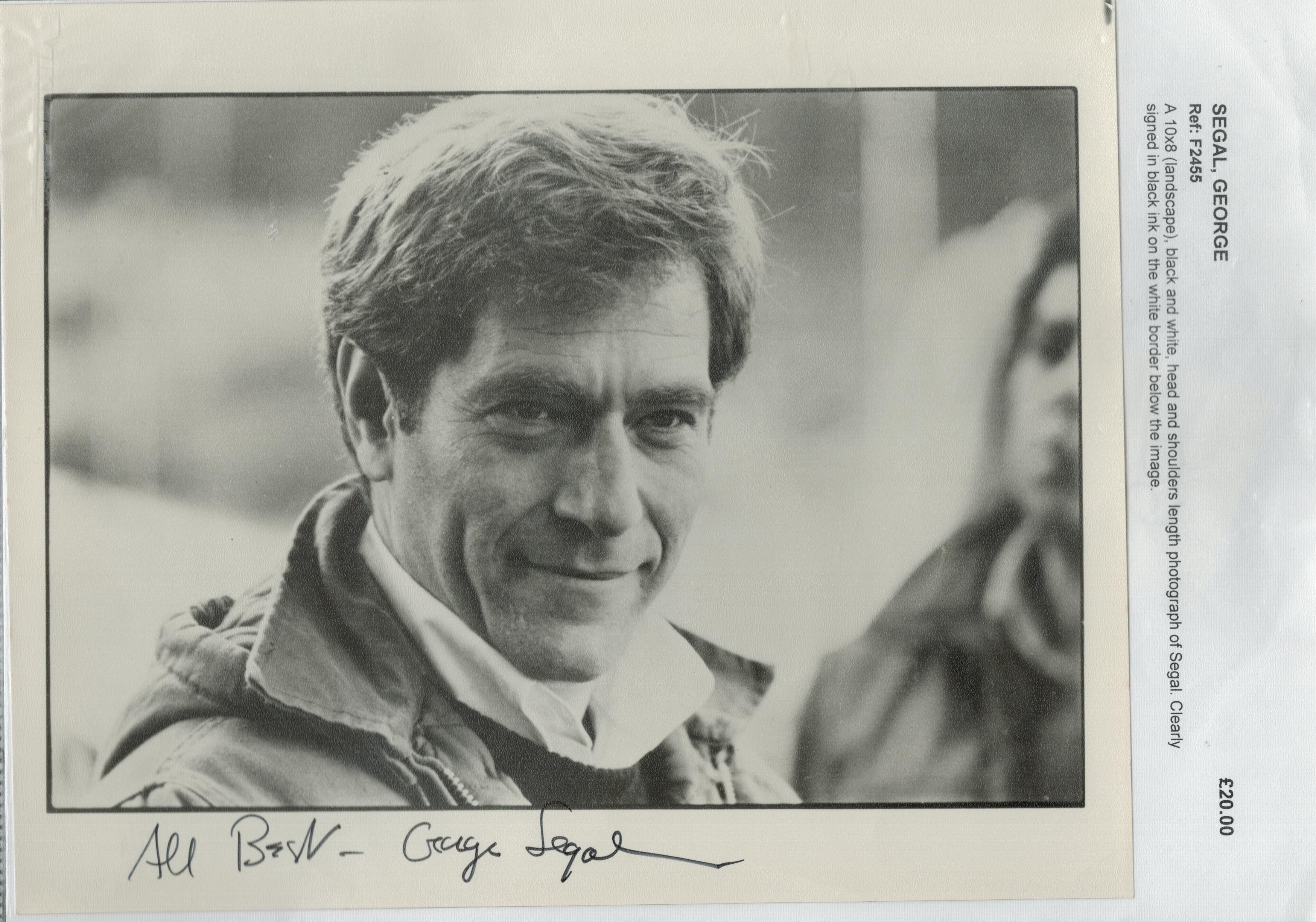 George Segal signed 10x8 inches black and white photo. George Segal Jr. (February 13, 1934 - March