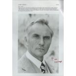 Terence Stamp signed 10x8 inches vintage black and white photo signed in felt pen lower right hand