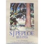 SJ Peploe 1871-1935 Scottish National Gallery of Modern Art Poster. Good Condition. 33x23IN. ROLLED.