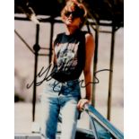 Geena Davis Actress Signed 8x10 Thelma & Louise Photo. Good Condition. All autographs are genuine