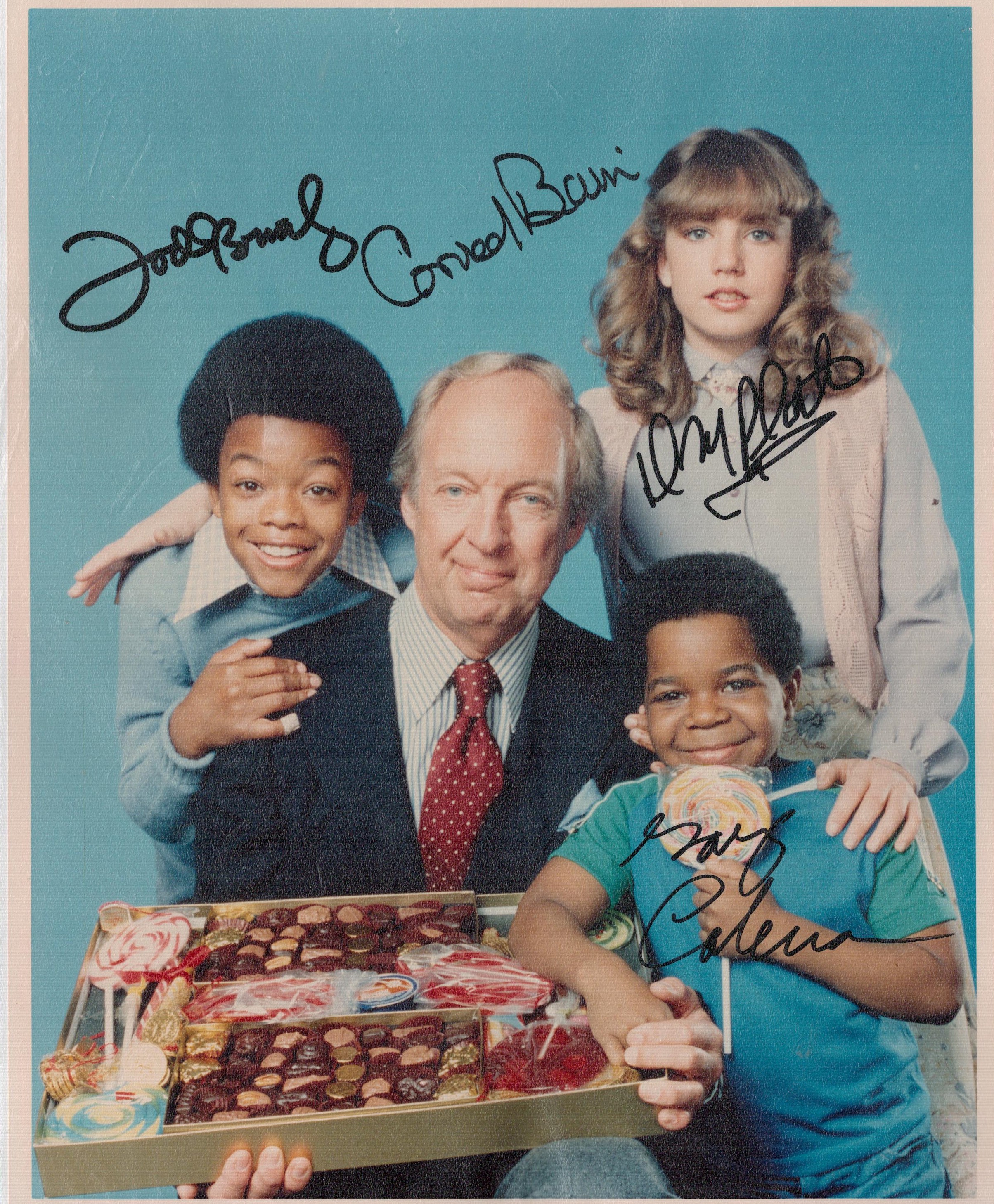 Different Strokes multi signed 10x8 inches colour photo includes 4 fantastic signatures Gary
