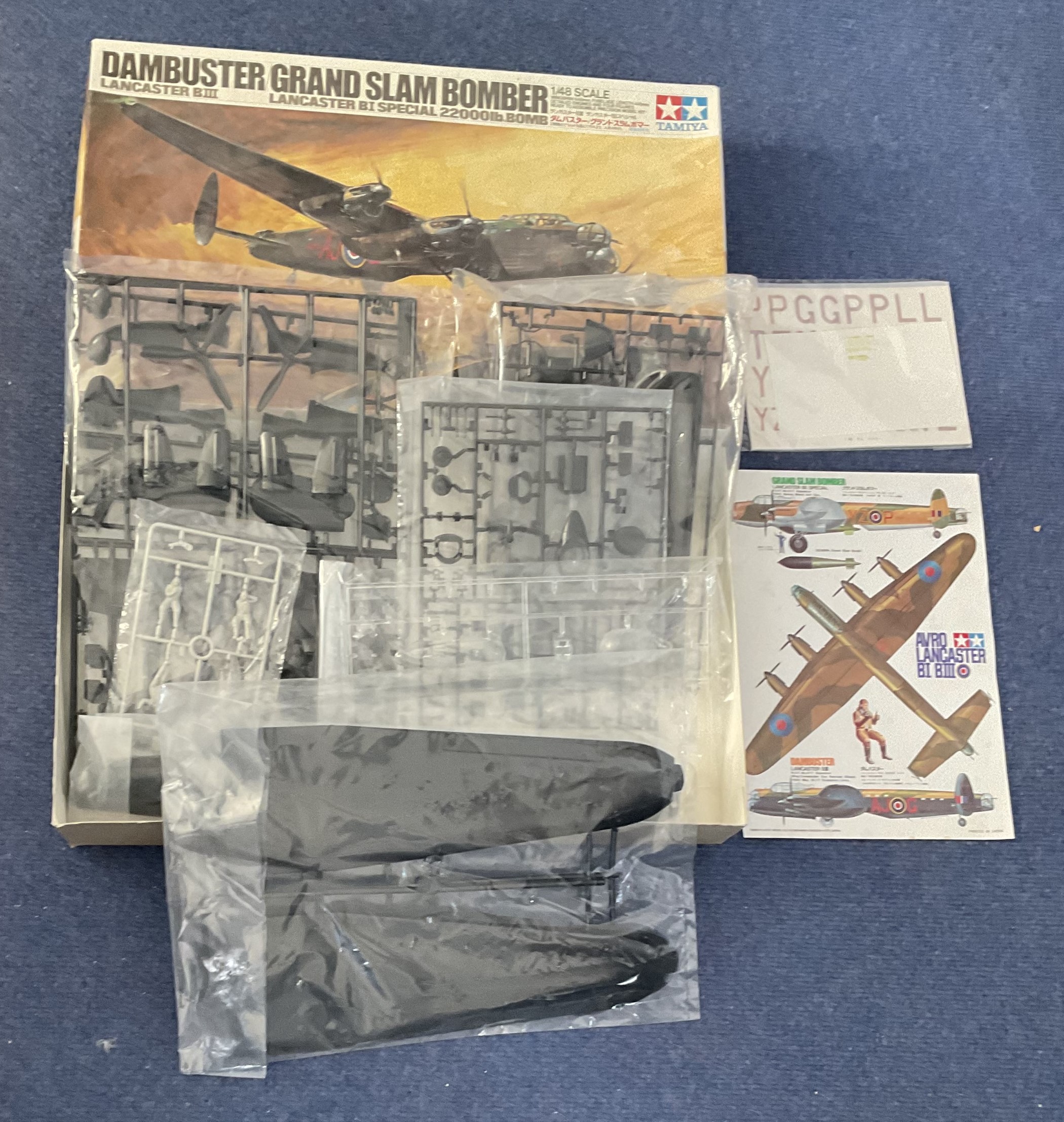 Models. Avro Lancaster BIII BI Special Self Assembly Scale 1/48 Produced by Tamiya in Japan. In