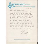 James Irwin High Flight Foundation ALS dated 11 April 1986 interesting content in which he talks