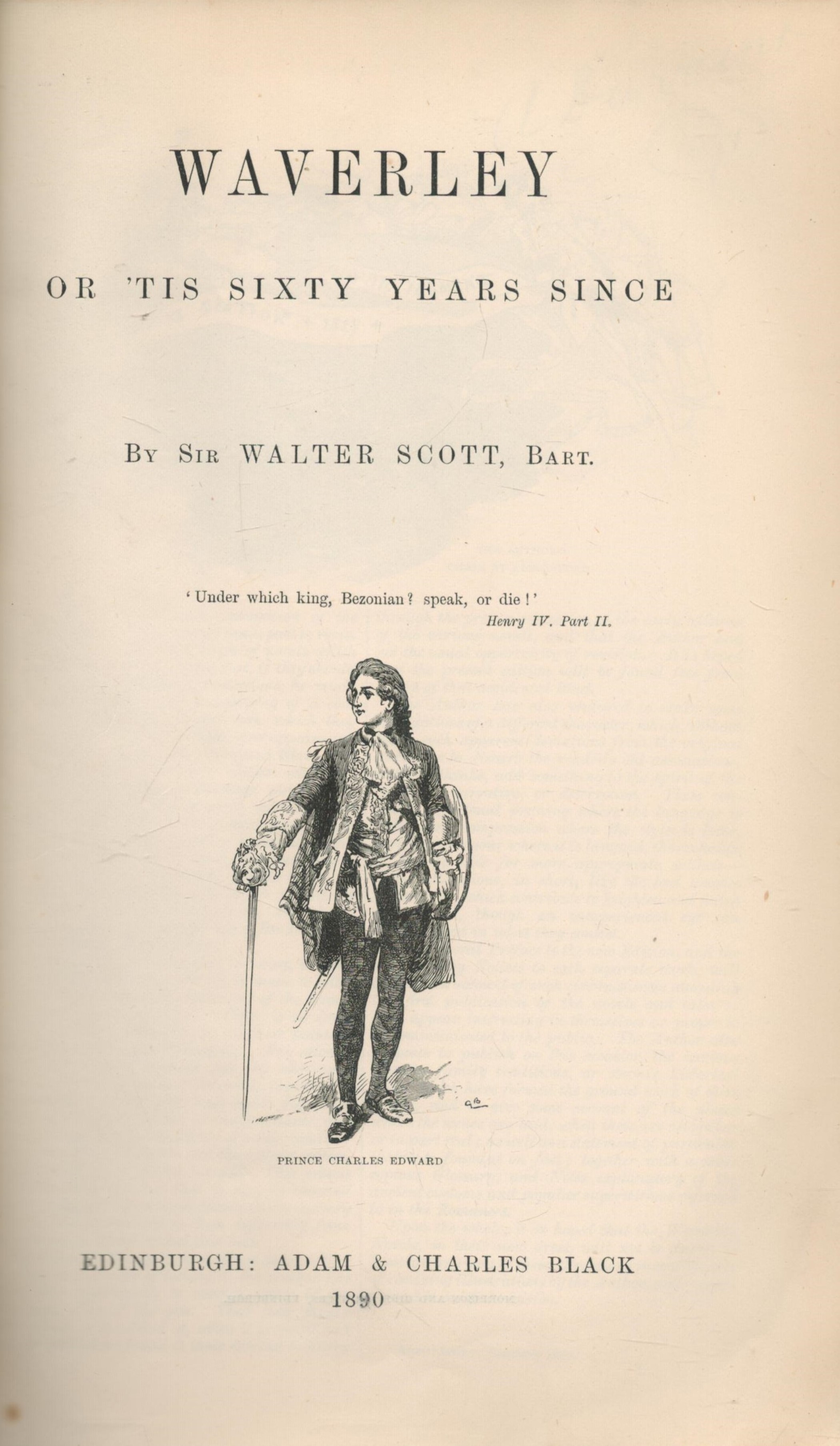 The Waverley Novels vol 1 by Sir Walter Scott 1891 New Popular Edition Hardback Book with 869 - Image 3 of 4