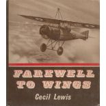 Farewell To Wings by Cecil Lewis 1964 First Edition Hardback Book with 84 pages published by