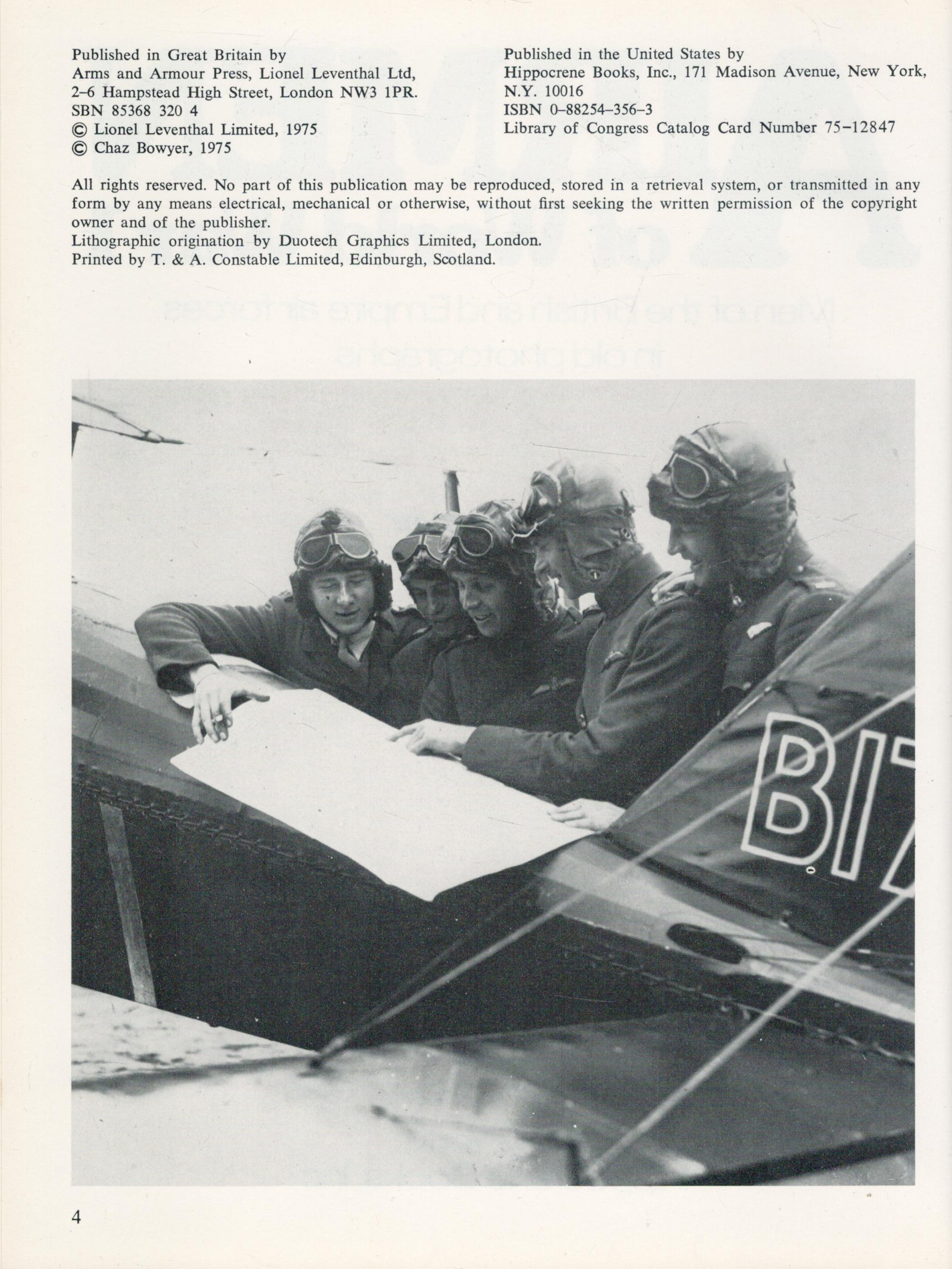 Airmen of World War 1 Men of the British Empire Air Forces in old Photographs by Chaz Bowyer 1975 - Image 3 of 3