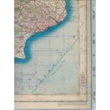 WW2 Collection of Ordinance Survey Maps in a Binder 9 x Maps Revised, Drawn and Photolithographed at