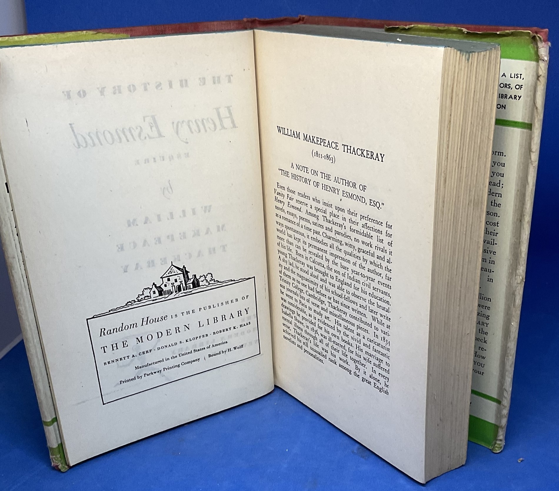 The History Of Henry Esmond Esquire By William Makepeace Thackeray. 615 Page Hardback Book with dust - Image 3 of 3