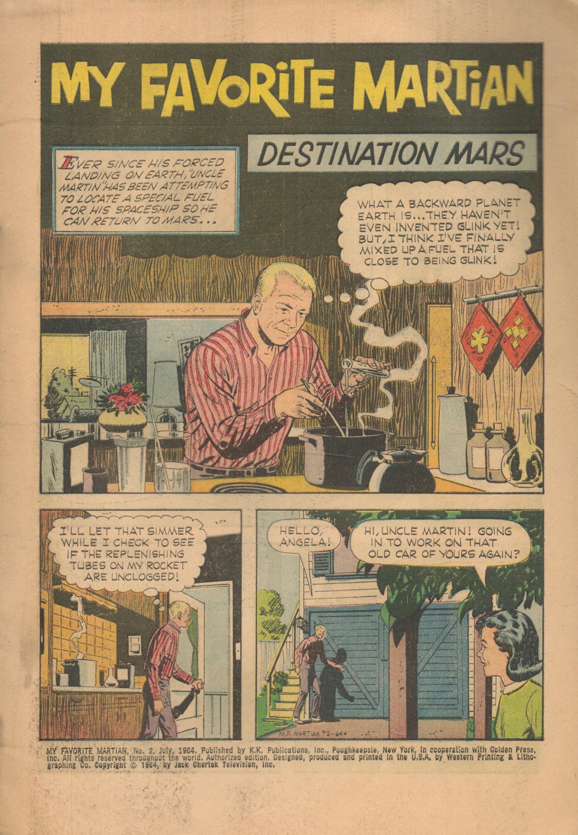 My Favourite Martian by Jack Chartok Television Inc 1964 Issue No 2 July 1964 published by K - Image 2 of 2