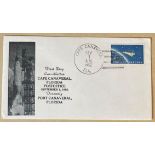1962 Project Mercury space FDC with Cape Canaveral 1/9/1962 renaming cover. Good condition. All