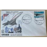 1969 French Concorde 1st Flight FDC with Toulouse special postmark. Good condition. All autographs