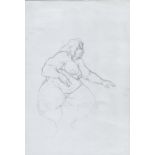 David Weaver original 'Nude Study' pencil drawing. Copy Right 2007. COA signed by himself. All