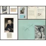 Political and TV Collection of 5 Signatures. Includes Rt Hon Sir Keith Jack Holyoake, Nicholas