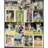 Cricket Signed Photo Collection of 15 Signed 10 x 8 inch Colour Photos. Signatures include Adam