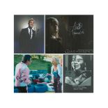 TV/Entertainment collection of 4 signed photos. Signatures from Jason Donovan, Yvonne Romain,