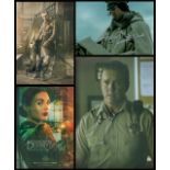 TV/Entertainment collection of 4 signed photos. Signatures from Tobias Menzies, Maria Fernando