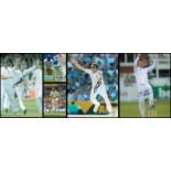 Cricket Signed collection of 5 Glossy signed Photos. Includes Graeme Swann x3, Phil Tufnell and Mark