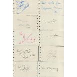 Eclectic Collection of 17 Autographs on Autograph Cards. Signatures include Richard Leakey,