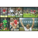 Manchester United collection of 7 12x8 inch signed photos. Signatures from Tom Heaton, Clayton